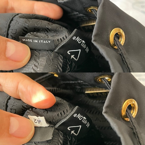 Prada Duet Re-Nylon bucket bag $1,890 - Picture 14 of 16